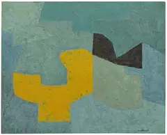 Serge Poliakoff, Composition, 1955, Oil on canvas