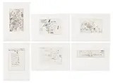 Cy Twombly, Sketches (6 Blätter)