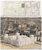 Christo, Wrapped Reichstag (Project for Berlin) (2-teilig), 1979, Mixed mediaPencil, charcoal, pastel chalk, wax ...