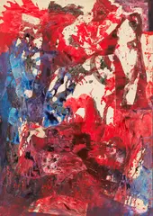 Fred Thieler, Flächenrelief-b/64, 1964, Mixed media