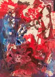 Fred Thieler, Flächenrelief-b/64, 1964, Mixed media