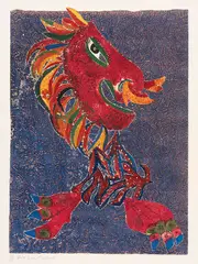 Rolf Nesch, He, 1964, Print