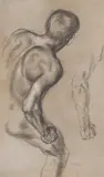 Franz von Stuck, Studie zu dem Gemälde "Feinde ringsum"