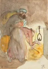 Jeanne Mammen, Lumpensammler, 1910, Watercolor