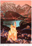 Andy Warhol, Neuschwanstein, 1987, Farbserigraphie auf leichtem Karton