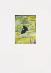Peter Doig, Black Palms, 2004, Etching in colors