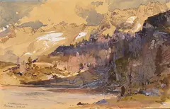 Edward Harrison Compton, Reedsee (Gastein), 1906, Watercolor
