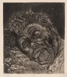 Otto Dix, Toter (St. Clément), 1924, Etching