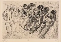 Otto Dix, Gastote (Templeux-La-Fosse, August 1916), 1924, Etching