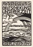 Erich Heckel, Titelblatt des Kataloges der Ausstellung "Deutsche Kunst unserer Zeit", Überlingen, 1945, Woodcut