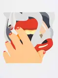 Tom Wesselmann, Smoker, 1976, Silkscreen in colors