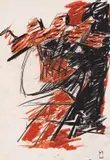 Markus Lüpertz, Ohne Titel - Dithyrambisch, 1974, Pastel