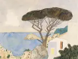 Max Peiffer Watenphul, Landschaft auf Ischia, 1939, Watercolor