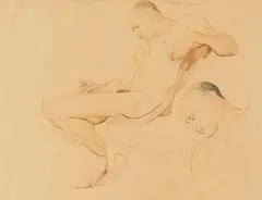 Otto Greiner, Herakles bei Omphale, 1903, Drawing