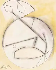 Jean Arp, Ohne Titel, 1960, Pencil drawing