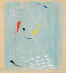 Max Ackermann, Rotation, 1954, Pastel