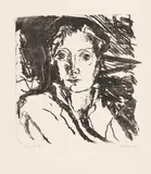 Max Beckmann, Bildnis Mink, 1917, Lithograph