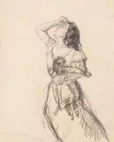 Max Beckmann, Studie zur Kreuztragung - Klagende Frau