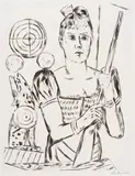 Max Beckmann, Schießbude, 1921, Drypoint