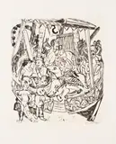 Max Beckmann, Das Karussell, 1921, Drypoint