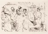 Max Beckmann, Große Operation, 1914, Drypoint