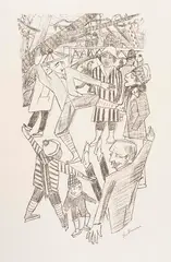 Eislauf by Max Beckmann, 1922, Lithograph, sold Jun 2025