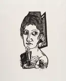 Max Beckmann, Frau mit Kerze