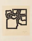 Eduardo Chillida, Homenaje a Jorge Guillén II, 1979, Woodcut