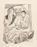 Max Beckmann, Die Nacht, 1922, Lithograph
