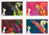 Andy Warhol, Details of Renaissance Paintings (Paolo Uccello, St. George and the Dragon, 1460), 1984, Serie of 4 Silkscreen in colors