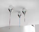 Jeppe Hein, Mirror Balloons III, 2015, Mixed media. Fiber-reinforced plastic, chrome p...