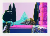 Andy Warhol, Details of Renaissance Paintings (Leonardo da Vinci, The Annunciation, 1472), 1984, Silkscreen in colors