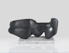 Liegende by Karl Hartung, 1950/52, Bronze with dark green patina, sold Jun 2025