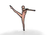 Julian Opie, Caterina Dancing Naked 10