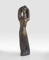 Louise Stomps, Göttin, Um 1950, Bronze with brown patina