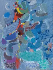 Max Ackermann, An die Freude IV, 1958, Oil on canvas