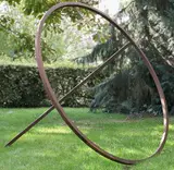 Alf Lechner, Kegel — Subtraktion, 1976, Sculpture. Square steel, massive