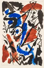 Ernst Wilhelm Nay, Ohne Titel, 1952, Watercolor, India ink and pencil