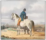 Wilhelm von Kobell, Reiter auf Schimmel