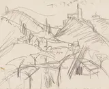 Taunuslandschaft by Ernst Ludwig Kirchner, Ca. 1915, Pencil drawing, sold Jun 2025