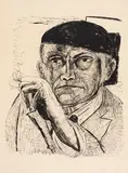 Max Beckmann, Selbstbildnis, 1946, Lithograph