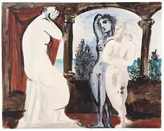 Pablo Picasso, Le Sculpteur et son Modèle, 1933, Gouache, watercolor and India ink