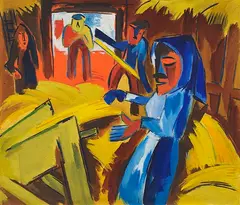 Karl Schmidt-Rottluff, Scheune (Jershöft), 1921, Oil on canvas