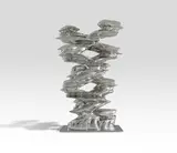 Tony Cragg, Runner, 2017, Stainless steel, polished