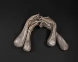 Louise Bourgeois, The Welcoming Hands, 1996, Bronze with silver nitrate patina