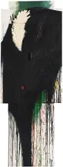 Arnulf Rainer, Kreuz, 1988, Oil on panel