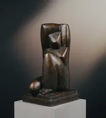 Henri Laurens, Petite cariatide, 1930, Bronze with dark brown patina
