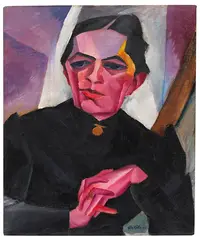 Conrad Felixmüller, Bildnis der Mutter, 1915, Oil on canvas