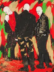 Salomé (d.i. Wolfgang Ludwig C, Bad Boys, 1991, Acrylic on canvas