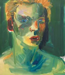 Rainer Fetting, Portrait Conrad, 1987, Oil on canvas